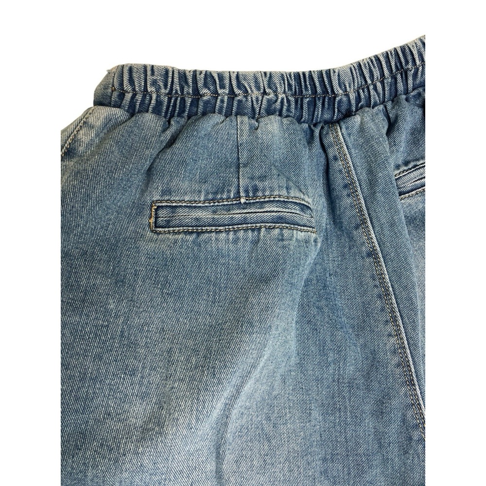 L&B Lucky & Blessed Jeans Small Culottes Western Boho Indie Wide Leg Cropped - Picture 9 of 14